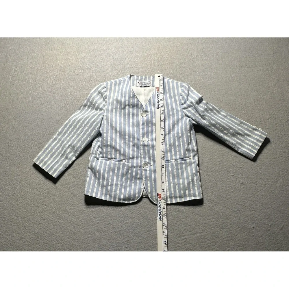 Vintage 1980s Kids Seersucker Blazer